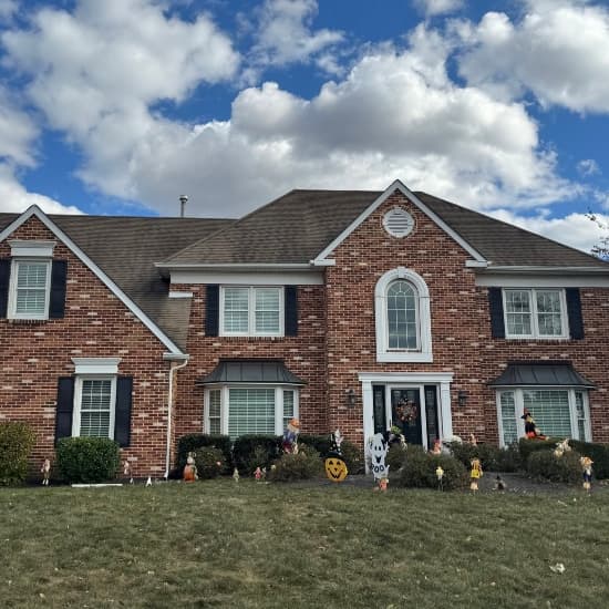 New Seamless Gutters On Pennsylvania Home